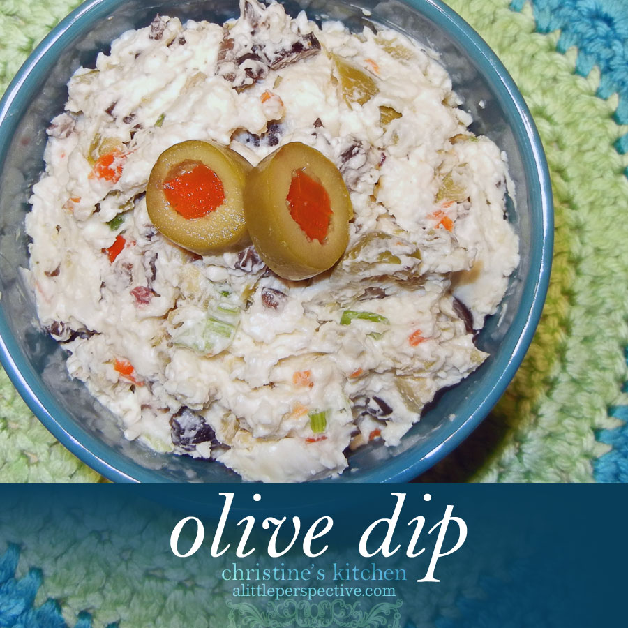 olive dip | christine's kitchen at alittleperspective.com