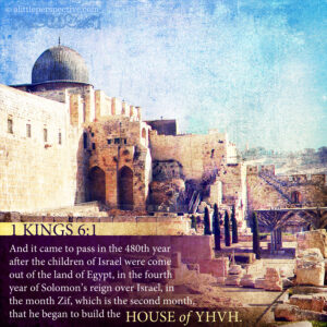 1 Kin 6:1 | scripture pictures at alittleperspective.com