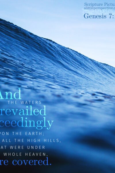 Gen 7:19 | Scripture Pictures @ alittleperspective.com