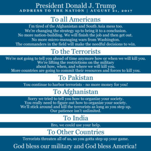 President Trump | Aug 21, 2017 | alittleperspective.com
