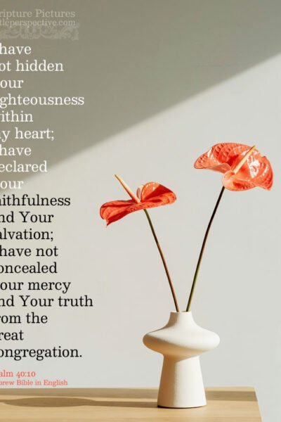 Psa 40:10 | Scripture Pictures @ alittleperspective.com