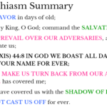 Psa 44:1-26 Chiasm summary | hebraicfaithbible.com