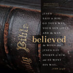 Joh 4:50 | | scripture pictures @ alittleperspective.com