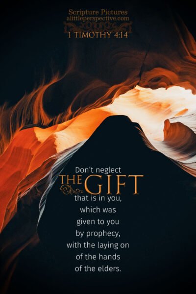 1 Tim 4:14 | Scripture Pictures @ alittleperspective.com