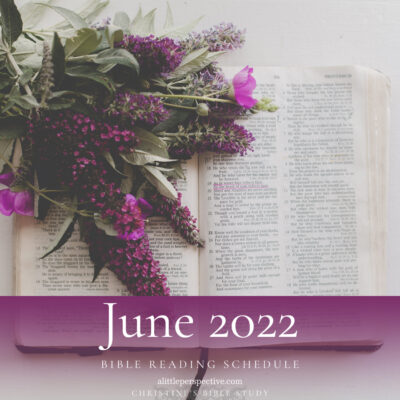 June 2022 Bible Reading Schedule