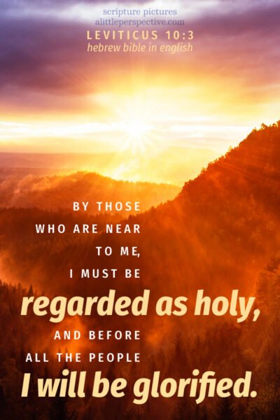 Lev 10:3 | Scripture Pictures @ alittleperspective.com