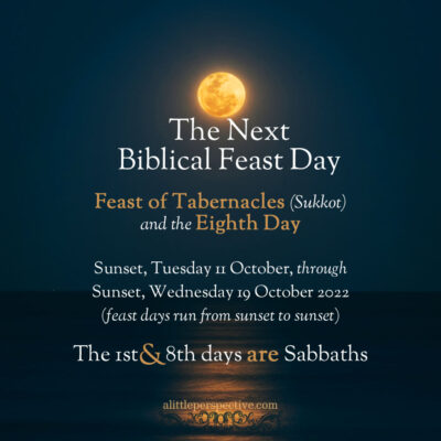 Feast of Tabernacles begins tonight