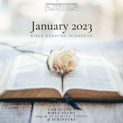 January 2023 Bible Reading Schedule
