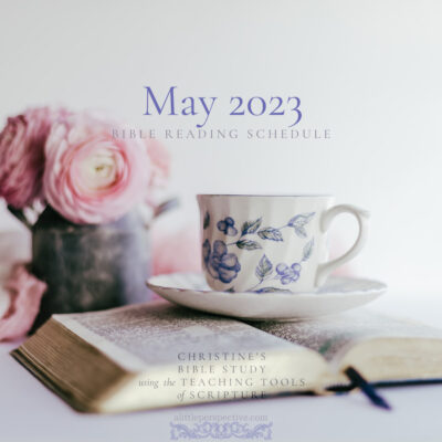 May 2023 Bible Reading Schedule