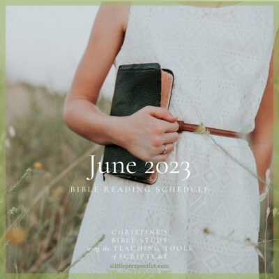 June 2023 Bible Reading Schedule