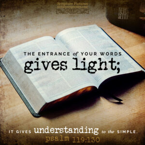 Psa 119:130 | Scripture Pictures @ alittleperspective.com