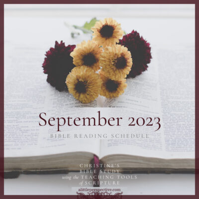 September 2023 Bible Reading Schedule