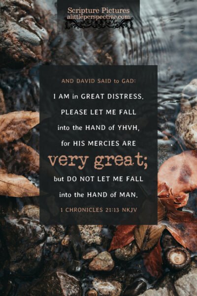 1 Chr 21:13 | | Scripture Pictures @ alittleperspective.com
