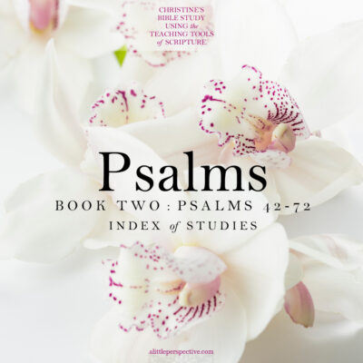 Psalms Book Two Index