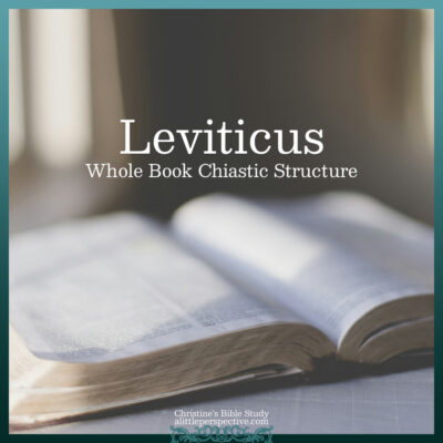 Leviticus Whole Book Chiastic Structure