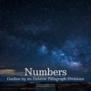 Outline of Numbers by its Hebrew Paragraph Divisions