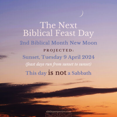 2nd Biblical Month New Moon