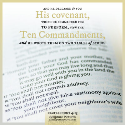learning righteousness and wickedness from the ten commandments