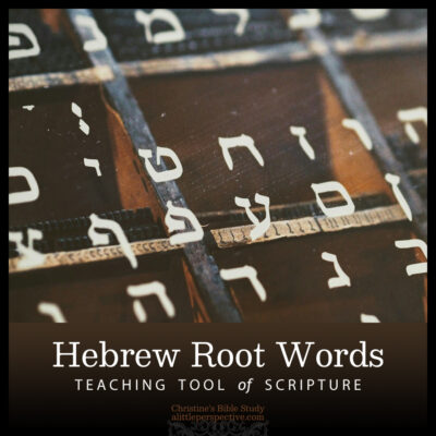Teaching Tool of Hebrew Root Words