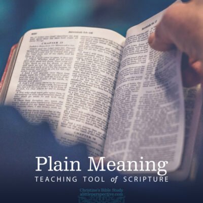 Teaching Tool of Plain Meaning of the Text