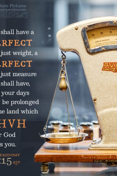 Deu 25:15 | Scripture Pictures @ alittleperspective.com