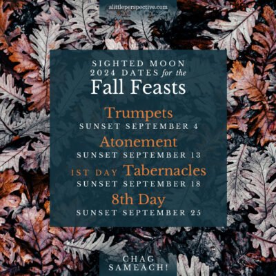 2024 Sighted Moon Dates for the Fall Feasts