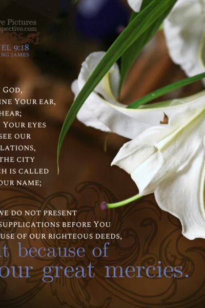 Dan 9:18 | Scripture Pictures @ alittleperspective.com