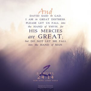 2 Sam 24:14 | Scripture Pictures @ alittleperspective.com