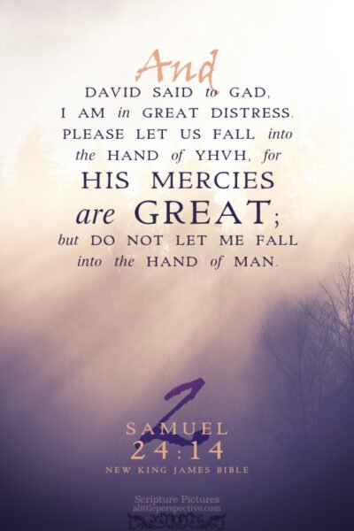 2 Sam 24:14 | Scripture Pictures @ alittleperspective.com