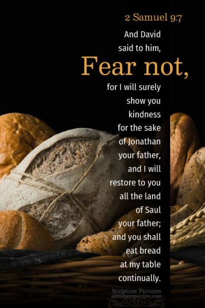 2 Sam 9:7 | Scripture Pictures @ alittleperspective.com