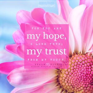 Psa 71:5 | Scripture Pictures @ alittleperspective.com