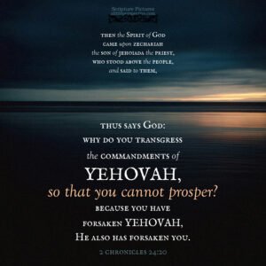 2 Chr 24:20 | Scripture Pictures @ alittleperspective.com