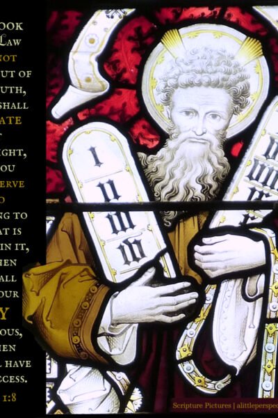 Jos 1:8 | Scripture Pictures @ alittleperspective.com