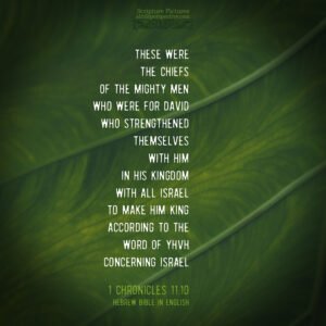 1 Chr 11:10 | Scripture Pictures @ alittleperspective.com