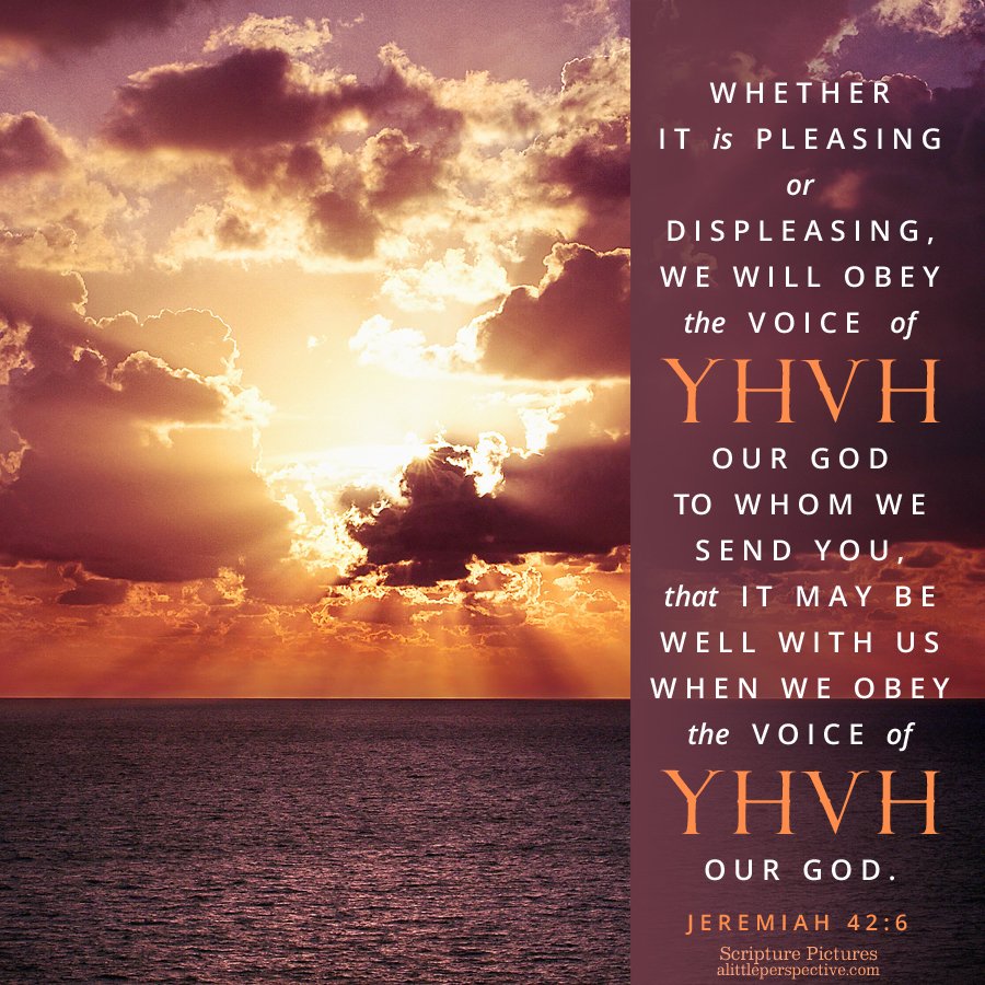 Jer 42:6 | Scripture Pictures @ alittleperspective.com