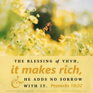 Pro 10:22 | Scripture Pictures @ alittleperspective.com