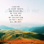 Psa 25:5 | Scripture Pictures @ alittleperspective.com