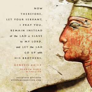 Gen 44:33 | Scripture Pictures @ alittleperspective.com