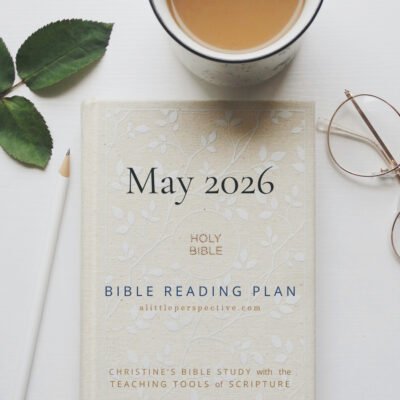 May 2026 Bible Reading Plan | Christine's Bible Study @ alittleperspective.com