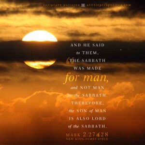 Mar 2:27-28 | Scripture Pictures @ alittleperspective.com