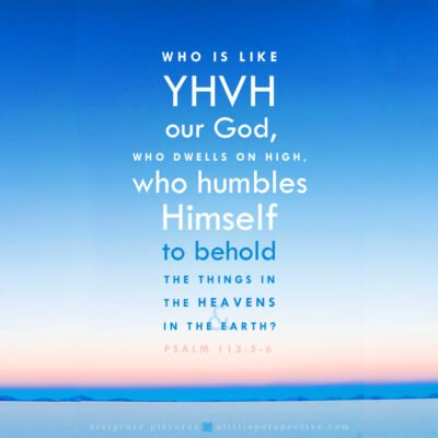Psa 113:5-6 | Scripture Pictures @ alittleperspective.com