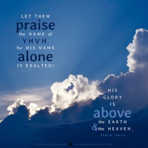 Psa 148:13 | Scripture Pictures @ alittleperspective.com