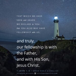 1 Joh 1:3 | Scripture Pictures @ alittleperpsective.com