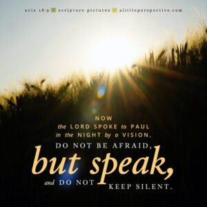 Acts 18:9 } Scripture Pictures @ alittleperspective.com